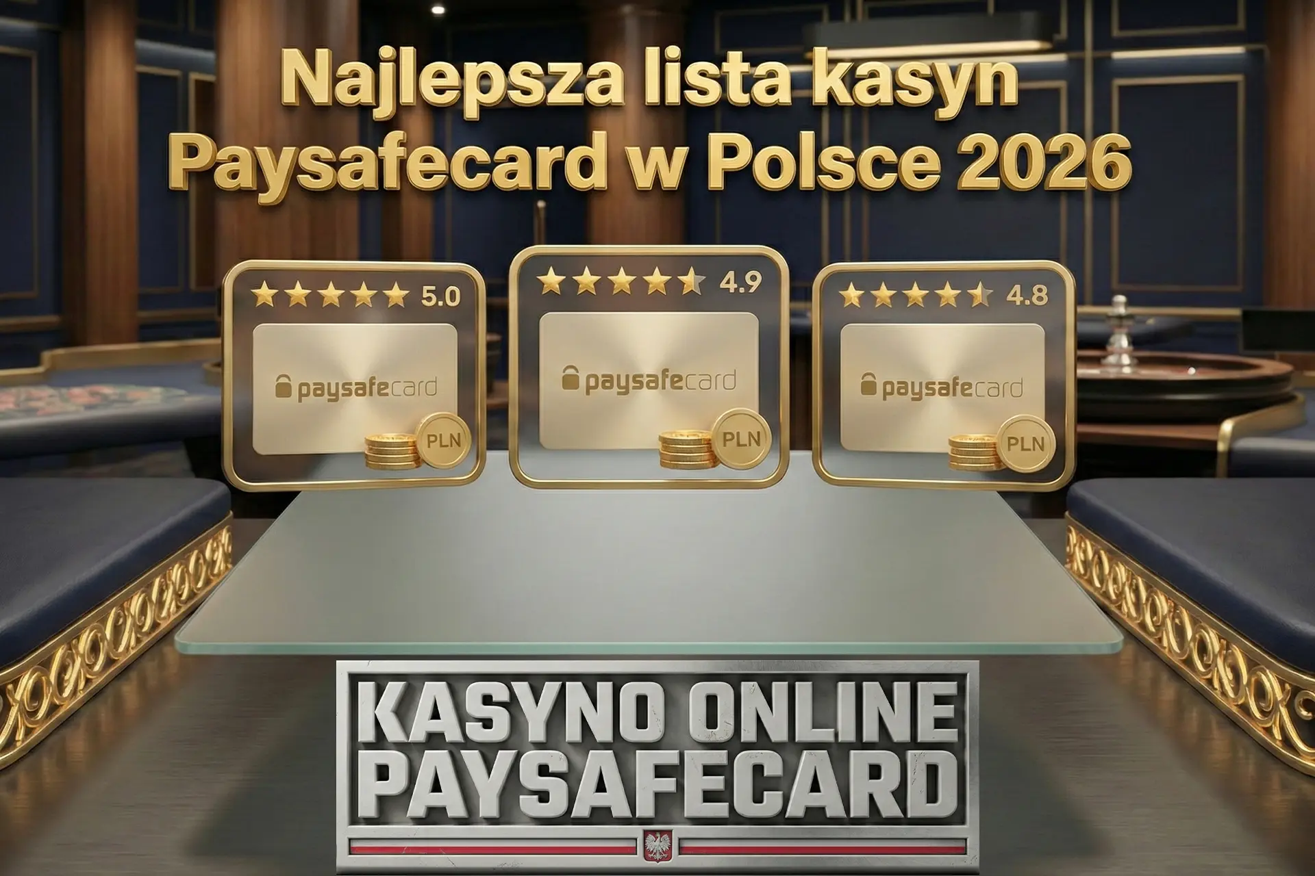 Ranking sprawdzonych kasyn Paysafecard dostępnych w Polsce w 2026
