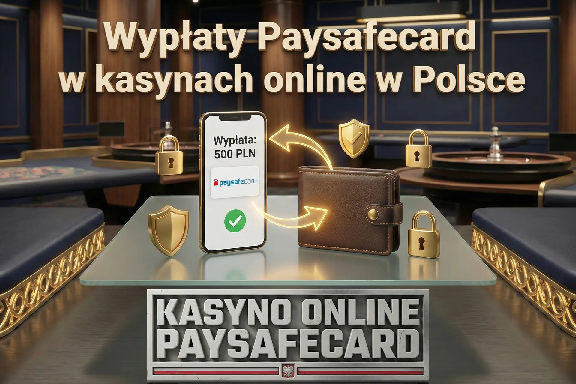 Informacje o wypłatach środków przy użyciu Paysafecard w polskich kasynach