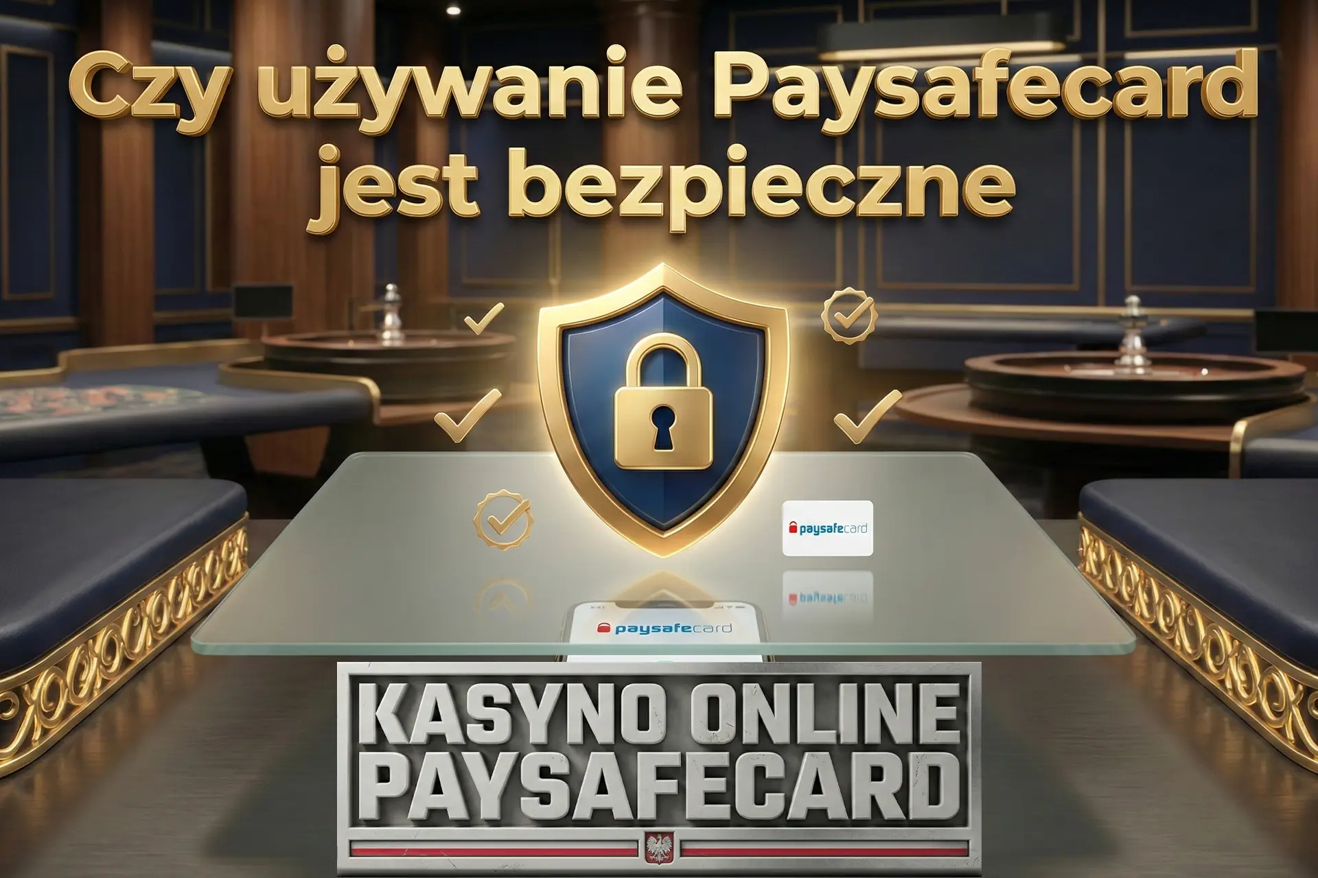 Poziom bezpieczeństwa korzystania z Paysafecard w kasynach online